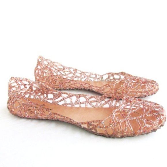 Vivienne Westwood Shoes - New Vivienne Westwood Anglomania + Melissa Jelly Shoes Sandals Glitter Pink 7.5